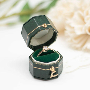 Vintage Leather Jewelry <b>Box</b> <b>Small</b> Jewelry Organizer Case Custom Logo Ring Earring Necklace Gift <b>Box</b> For Women for Engagement - Product Image 1