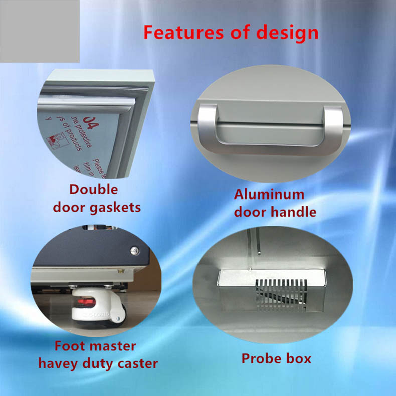 -60C degree low temperature freezer 480L chest deep freezer for biological samples used in university and institutes