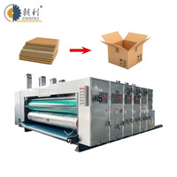 Automatic 1/2/3/4 Flexo Print Slotting Die Cutting Machine Corrugated Pizza Box Making