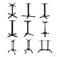Base de table en fonte d'aluminium de qualité professionnelle, logo personnalisé, OEM ODM, qualité stable, base de table de restaurant, bistrot