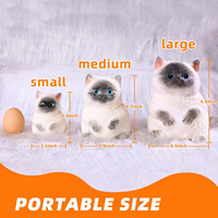 Boneka Kucing Taba Besar, Mainan Kucing Taba Squishy Buatan Tangan, Pereda Stres, Lucu, Imut, Mainan Squishy Kucing Lembut untuk Hadiah