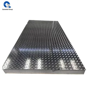 3003 3004 Fabricant chinois Fourniture 5 Bar & Diamond Aluminium Checker Plate Feuille d'aluminium
