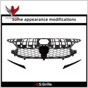 Pare-chocs de voiture en plastique PP GEN 11 grilles de voiture becquet 2022 pour <span class=keywords><strong>Honda</strong></span> <span class=keywords><strong>civic</strong></span> berline calandre <span class=keywords><strong>type</strong></span> <span class=keywords><strong>R</strong></span> pare-chocs avant TR calandre - Product Image 3