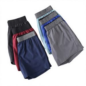 Pantalones Cortos Deportivos para Hombre, Sólidos, Transpirables, de Secado Rápido, Tejido Resistente, Cintura Elástica para Actividades de Aventura, Ropa Deportiva - Product Image 1