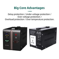 Régulateur/Stabilisateur de Tension Statique Monophasé avec Affichage LED/LCD, Circuit AVR pour Usage Domestique, Sortie 220V, Fréquence 50Hz, Courant Alternatif