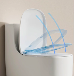 โถสุขภัณฑ์เซรามิกสีขาวด้าน ระบบไซฟอน สำหรับห้องน้ำวิลล่า - Product Image 5
