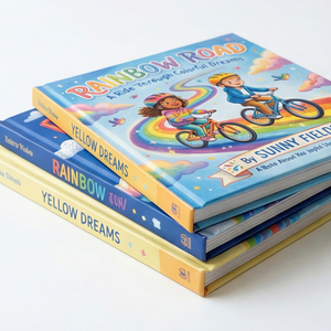 Stampa Personalizzata <span class=keywords><strong>di</strong></span> Libri per Bambini, Copertina Rigida <span class=keywords><strong>di</strong></span> Lusso, Rilegatura a Filo, Libro Illustrato Laminato, Storia per Bambini a Colori 'La Strada Arcobaleno' - Product Image 3