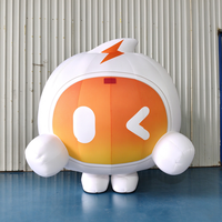 Mascotte gonflable géante de la marque Giant Chip, publicité en tissu Oxford, logo personnalisé, imperméable, promotion d'événements en plein air