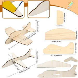 Kit de Modélisme d'Avion en Bois KingWIN – Jouet de Construction DIY en Contreplaqué pour Enfants – Jeu Éducatif à Assembler – Style 1 Style 2 - Product Image 2