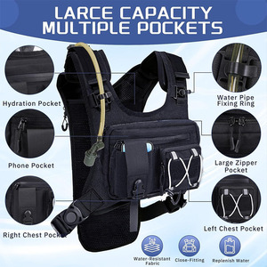 Sac <span class=keywords><strong>de</strong></span> poitrine léger en polyester personnalisé en usine pour le cyclisme, la course, la randonnée, le marathon – Sacoche d'hydratation OEM tendance - Product Image 6