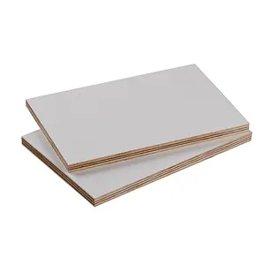 Hete Verkopende Zone Mariene Kwaliteit Melamine Gecoat Multiplex Waterdicht Melamine Multiplex Wit Warm Mat