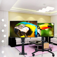 Artisanat exquis support de TV motorisé électrique moderne réglable Flip TV ascenseur bureau salon montage en métal chariot de TV Mobile