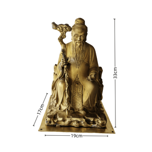 Sculptures personnalisées du Dieu du <span class=keywords><strong>Mariage</strong></span> Yuelao <span class=keywords><strong>pour</strong></span> la décoration intérieure, technique de moulage traditionnelle Feng Shui - Product Image 3