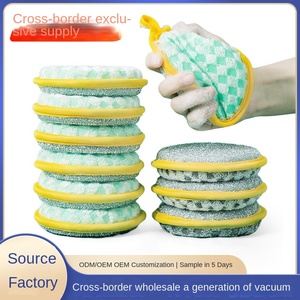 Sikat pembersih dapur spons pencuci piring lintas batas untuk artefak ajaib untuk Cuci panci dan kain pencuci piring bantalan gosok penyerap - Product Image 5