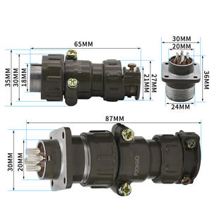 P20 Aviation Plug and Socket <b>Connector</b> Quick 4-Pin/7-Pin <b>Adapter</b> & <b>Connector</b> for Ruiling Argon Arc Welding Machines - Product Image 1