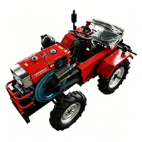 Mini tracteur à 4 roues de 18 CV, tracteur agricole multifonctionnel pour terres agricoles, vergers et serres