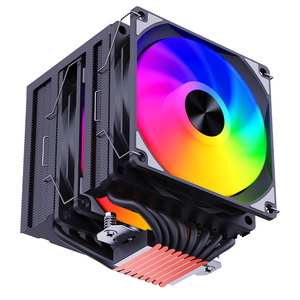 Ventilador RGB DE FABRICACIÓN DE FÁBRICA DE muñeco de nieve, 8 tubos de calor, Enfriador de <span class=keywords><strong>CPU</strong></span> negro con ventilador PWM de 4 pines, disipador de calor y enfriador de <span class=keywords><strong>CPU</strong></span> de perfil bajo - Product Image 1
