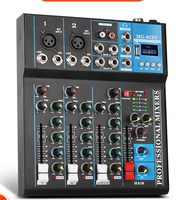 Nouveau contrôleur DJ en métal MG-04/console de mixage prix unique K Kit de carte de mixage Audio 4 canaux pour la musique