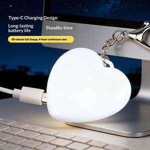 Juguete Infantil, Lámpara de Ambiente Inteligente con Sensor Táctil, Adorno Colgante, Accesorio de Regalo, Luz para Dormir, Cuidado de los Ojos, Luz Nocturna en Forma de Corazón - Product Image 3