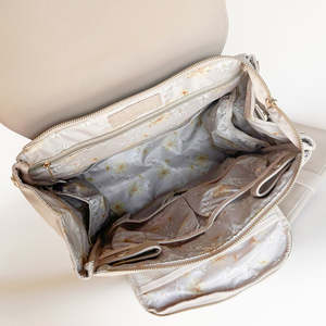 Sac à dos à langer tendance 2026 en cuir PU haut de gamme, imperméable, avec poche isotherme, grande capacité, pour <span class=keywords><strong>maternité</strong></span> et soins de bébé - Product Image 3