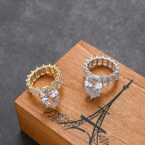 Anillo de Zirconio con Forma de Gota de Agua, Anillo de Amor para Mujer, Accesorios Populares - Product Image 2