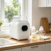 Longbank Nouvelle Machine de Lavage et Stérilisation Rapide Tout-en-un avec Séchoir pour Biberons, Pièces de Tire-lait et Accessoires
