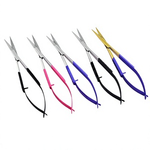 Tijeras para Cejas y Pestañas Fabricadas en Fábrica, Tijeras para Cortar Cabello, Tijeras para Recortar Cutículas, Herramienta Pequeña y Afilada para Extensiones - Product Image 1