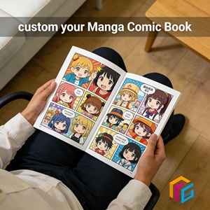 Impression personnalisée <span class=keywords><strong>de</strong></span> livres <span class=keywords><strong>de</strong></span> bandes dessinées vierges pour enfants et adultes, livres d'histoires à couverture souple, livres d'anime et <span class=keywords><strong>de</strong></span> manga - Product Image 2
