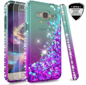 Leyi điện thoại trường hợp máy ảnh bìa cho <span class=keywords><strong>Samsung</strong></span> Galaxy <span class=keywords><strong>J3</strong></span> s25fe <span class=keywords><strong>2025</strong></span> Trường hợp với Tempered Glass bảo vệ màn hình 2 gói - Product Image 1