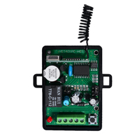 Récepteur RF sans fil longue portée à un canal DC12V 24V en option 433Mhz Code d'apprentissage Code simple Décodeur Récepteur Contrôleur