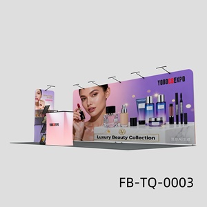 Toile en aluminium 10x20 <span class=keywords><strong>pliable</strong></span> et portable pour <span class=keywords><strong>stand</strong></span> <span class=keywords><strong>de</strong></span> salon professionnel avec supports TV pour exposition, mariage, publicité - Product Image 4