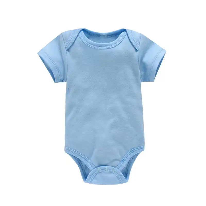 Baby romper multi-color newborn clothes solid color conjoined baby and boy crawling clothes