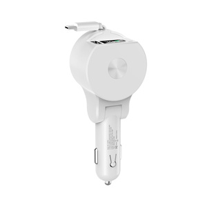 Cargador de Coche 3 en 1 de 68W con Cable Retráctil USB Tipo C PD 30W 20W Carga Rápida para <span class=keywords><strong>iPhone</strong></span> Samsung Teléfono Móvil - Product Image 5