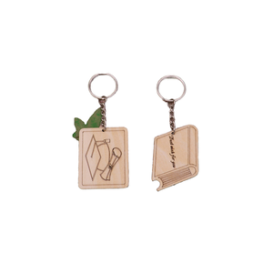 Wholesale Cute Cartoon Wooden Key Chain Pendant New Popular Design Key Chain