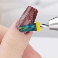 Outil de polissage et de prétraitement pour soins des ongles, embout de ponçage en acier tungstène pour l'élimination des cuticules et des vernis.
