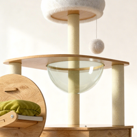 Tour d'escalade pour chat, Nid pour chat, Arbre à chat, Capsule spatiale intégrée, Pilier haut, Plateforme de saut pour chat, Griffoir pour chat