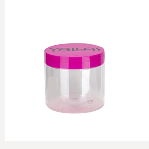 Amber Plastic Jar Pet Amber Cream Jar 100ml 200ml 250ml 300ml 500ml 1000ml 1500ml Clear Amber Black Pet Plastic Cosmetic Cream Or Food Jar With Plastic Aluminum Lid