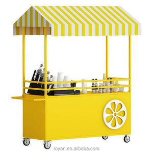 Décorations de mariage, chariot de nourriture mobile de rue en plein air, chariot à bonbons <span class=keywords><strong>pour</strong></span> fête, chariot à café en métal <span class=keywords><strong>pour</strong></span> événements - Product Image 2