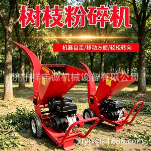 Broyeur de branches, déchiqueteuse de bois, moteur à essence, utilisation agricole et forestière, machine portable - Product Image 4