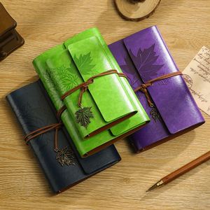 <b>A6</b> A7 Stationery Vintage Book Anchors Notebooks Leather Traveler Spiral Notepad <b>Diary</b> Note Gift Journal Notebook - Product Image 1
