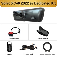 Pour Volvo XC40 2022 ev H8 Pro, caméra de rétroviseur avec streaming, caméra de tableau de bord 2K 8,2 pouces, double objectif avant et arrière, OEM d'usine, certifié CE FCC