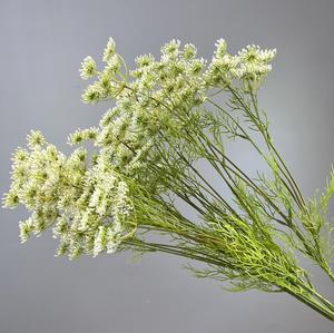 <span class=keywords><strong>Fleur</strong></span> de dentelle artificielle Queen <span class=keywords><strong>Anne</strong></span> de haute qualité à 5 têtes pour la décoration d'événements - Product Image 1