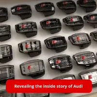 Convient pour le pommeau de levier de vitesse Audi A4LA5A6L Q5L Q7Q8 RS Pommeau de levier de vitesse amélioré et modifié Crystal Cover
