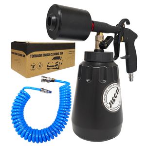 Kit de nettoyage automobile professionnel haut de gamme comprenant un <span class=keywords><strong>pistolet</strong></span> pneumatique noir qui souffle de l'air pour nettoyer les tapis intérieurs et les sièges - Product Image 3