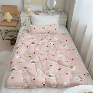 Breathable Blanket Children 100% Polyester Bedding Set Standard Baby Girl Pink color air conditioning quilts