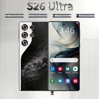 S26 Ultra 5G MTK Octa Core LTE Dual SIM, Teléfono Inteligente Empresarial, Pantalla HD OLED de 90Hz, Cámara Trasera de 108MP, Android 15, Más de 8000mAh, 512GB
