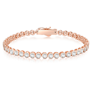 <span class=keywords><strong>Bracciale</strong></span> Tennis KRKC in Argento Sterling <span class=keywords><strong>925</strong></span> Placcato Oro 14K con Zirconi Cubici 5A, 2mm 3mm 4mm 5mm, per <span class=keywords><strong>Uomo</strong></span> e Donna - Product Image 6