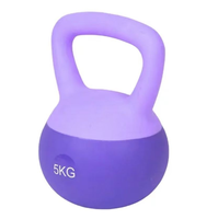 Kettlebells en PVC souple et résistant pour femmes, pour la musculation à domicile, poids d'exercice colorés pour l'entraînement de force