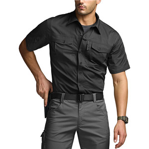 Camisas Tácticas de Manga Corta para Hombre DF 118 EDS, Deportes al Aire Libre, UPF 50+, Ripstop, Transpirables, con Botones - Product Image 1