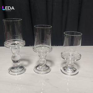 High Quality Single Glass <b>Candle</b> Holder for Weddings Valentine's Day Parties Table Decor <b>Taper</b> Candelabra - Product Image 3